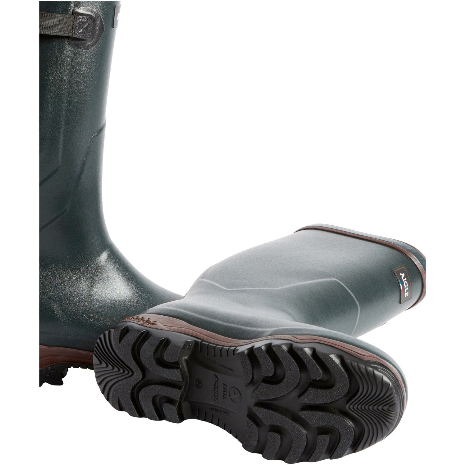 Aigle Mens Parcours 2 ISO Wellington Boots - Bronze | The Drillshed